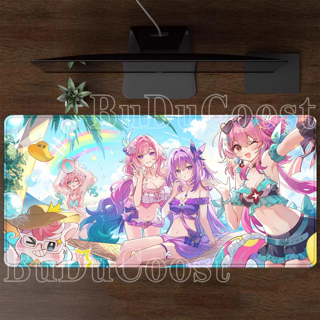 Anime Sexy Girl Castorice Honkai Star Rail HSR Mouse Pad Large Keyboard Mousepad Office Nonslip Base Gaming HD Printing Desk Mat