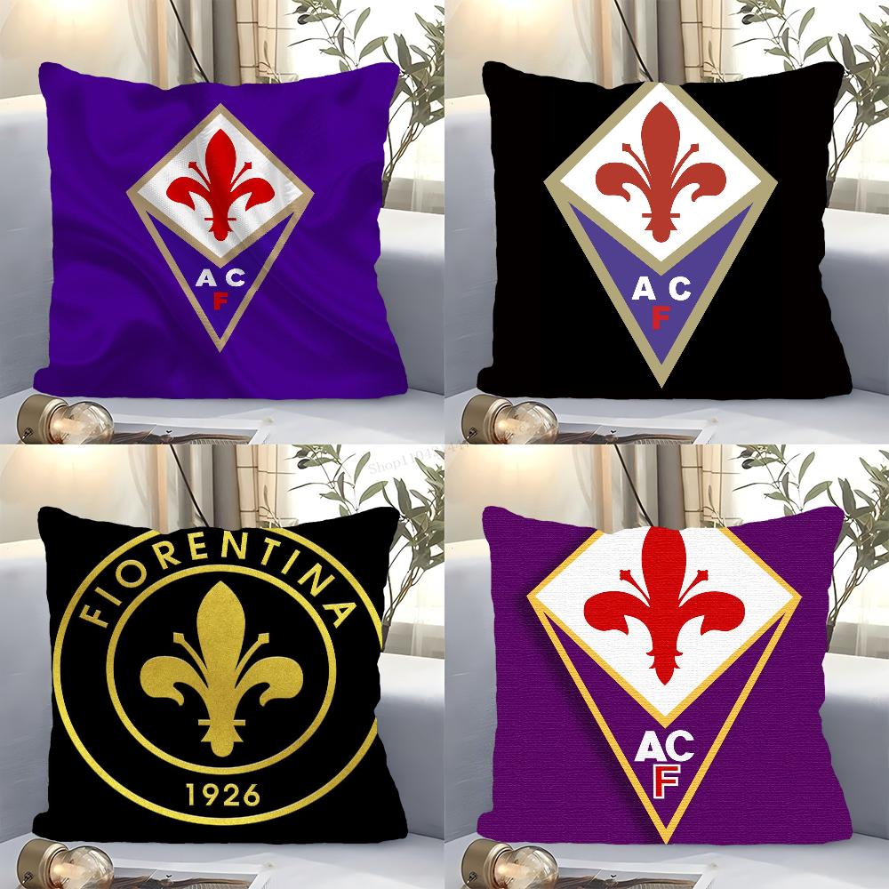 Acf Fashion F-Fiorentina Pillow Case Square Pillow Bedroom Sofa Leisure Comfort Cushion Car Living Room Home Decoration 40X40