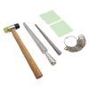 6pcs Small Ring Earrings Mandrel Kit Aluminium Efficient Multifunctional Ring Sizer Tool Set for