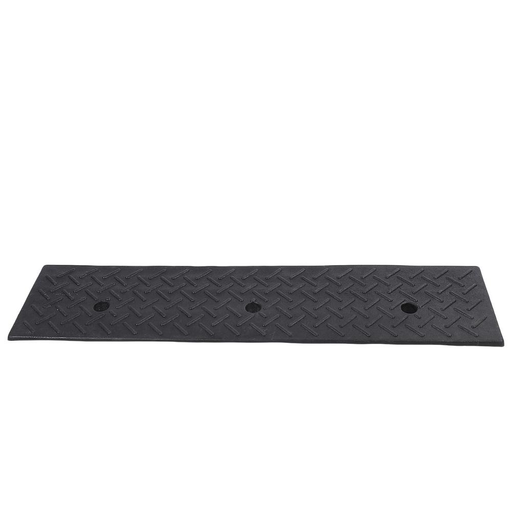 Tragbare Bordsteinrampe Schwerlast-Gummi-Schwellenrampe Auto-Neigungsstufenmatte für Türschwelle Gehweg Laderampe 100x25x10cm