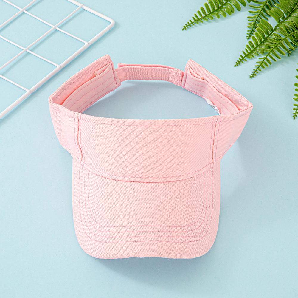 Cotton Sun Visor Hat For Women Men - Adjustable Empty Top Baseball Cap For Sports, Running, Golf, Beach - Multiple Bright Colors