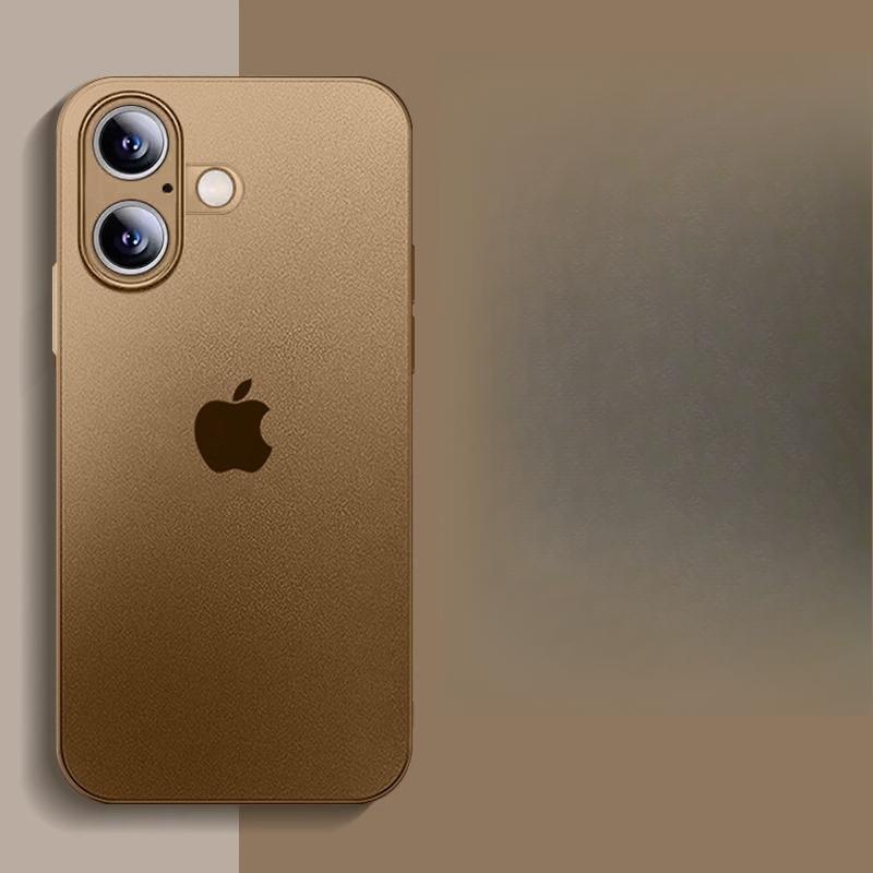 

Applicable To IPhone16Pro Ultra-thin Matte Phone Case Golden Apple 15 Heat Dissipation and Semen Hole 14 Skin Feeling Protective Case iPhoneXR