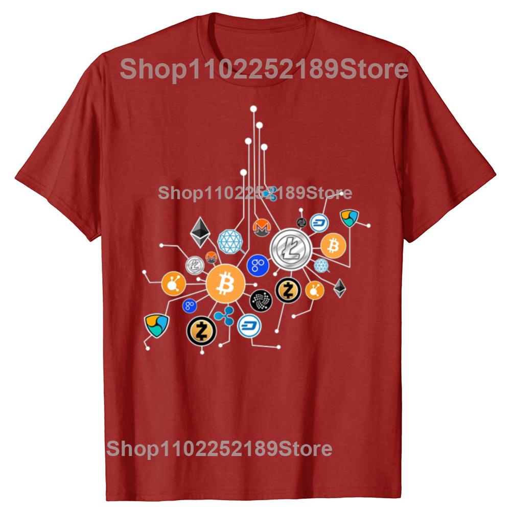 

Funny Cryptocurrency Network Crypto Bitcoin T-shirts Men Women s Fashion Casual Tshirt 100% Cotton Loose Oversized T Shirt S
