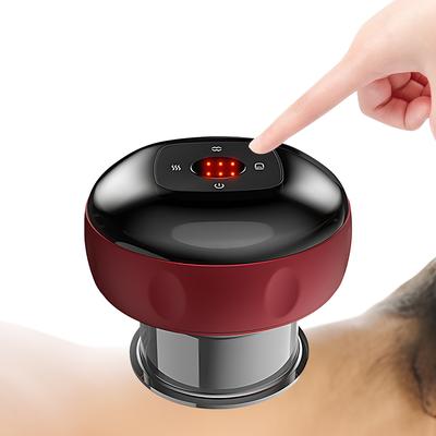 2-in-1 Elektrisches Schröpftherapie-Massagegerät Smart Gua Sha Tool mit Auto-Timer 12-stufige Temperatur
