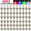 10-50Pcs Fishing Lure Light Mini Eye Shape Deep Drop Underwater Fishing Squid Fishing Bait Luminous Lure Attraction For Fishing
