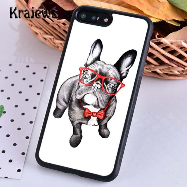Krajews Cute Funny French Bulldog Soft Phone Case Cover For iPhone 14 5 6s 7 8 Plus XR XS 11 12 13 Pro Max Samsung S21 S22ultra