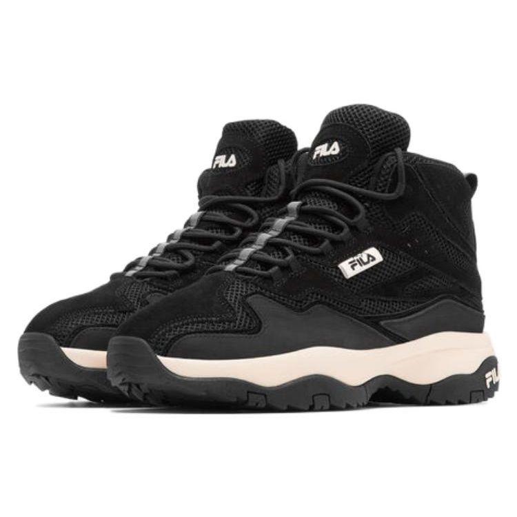 FILA Ranger Series Versatile Trendy Comfortable Durable Breathable Mid-Top Casual Shoes Men Casual Shoes Black 1HM01844-021