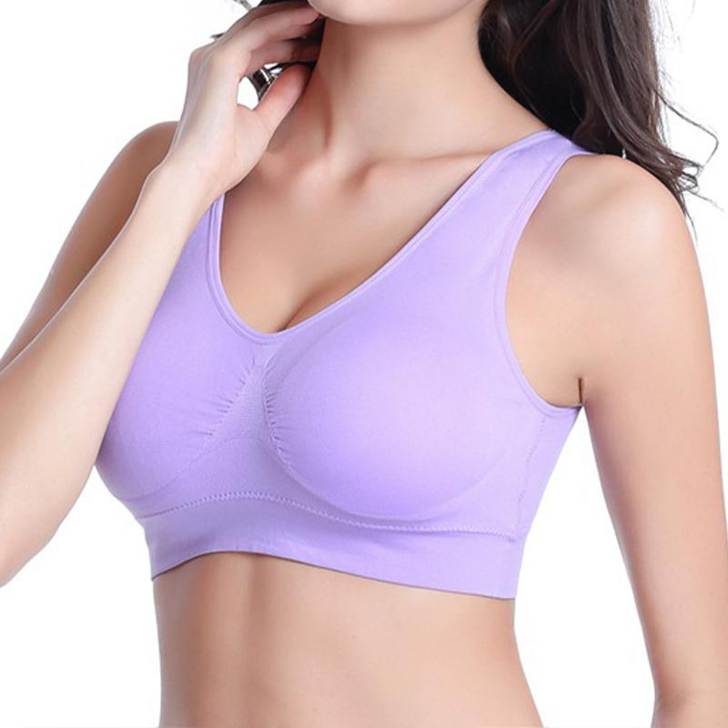 S~6XL Women Plus Size Zero Button Bra Yoga Bra Sports Bra Seamless Adjustment Bra Top Cover Bra Comfortable Breathable Wire Underwear