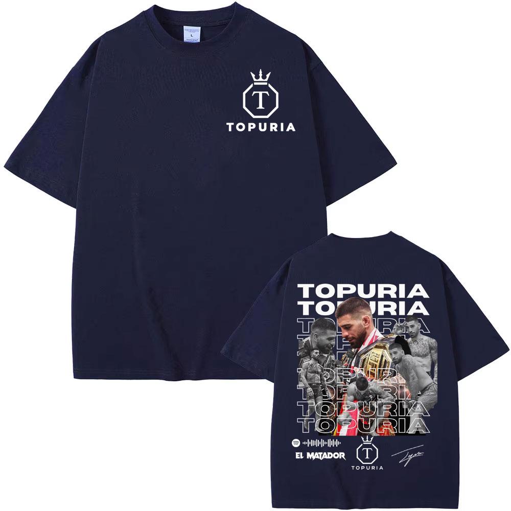 2026 El Matador Ilia Topuria Vintage Graphic T Shirt Mens Clothing Fashion Gothic T Shirts Man Summer Tops Comfort Tshirt