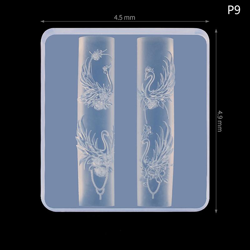 3D Mini Silicone Mold Butterfly Flower Nail Art Decorations Nails DIY Design Flower Shell Nail Mold Stamping Plate Manicure Mold