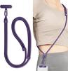 Cordón de Teléfono Ajustable Universal Correa de Collar Cruzada Funda de Teléfono Cuerda Larga para Colgar con Clip Antiperdida Duradero y Resistente