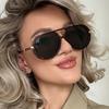 New in Fashion Style Sunglasses for Women Women Glasses Brown Gradient Lenses Decorative Glasses Glasses Women