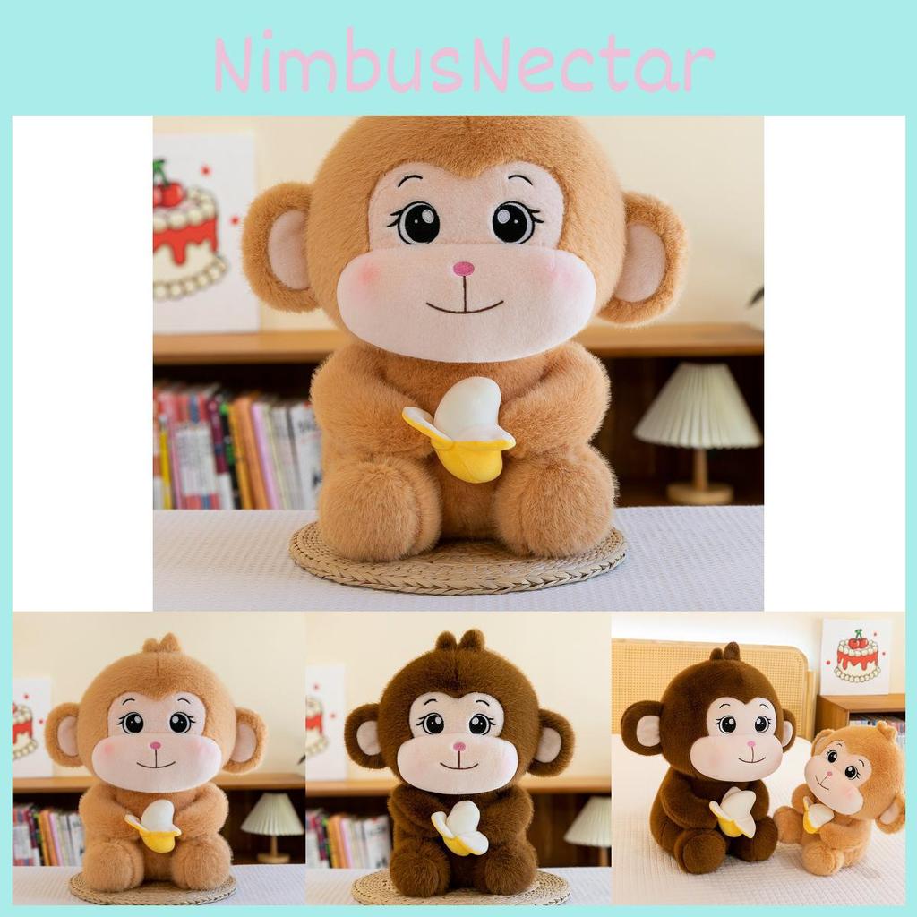 Plysjape Banan Søt Dukke Leker Barnas Bursdagsgaver Hjemmedekorasjoner