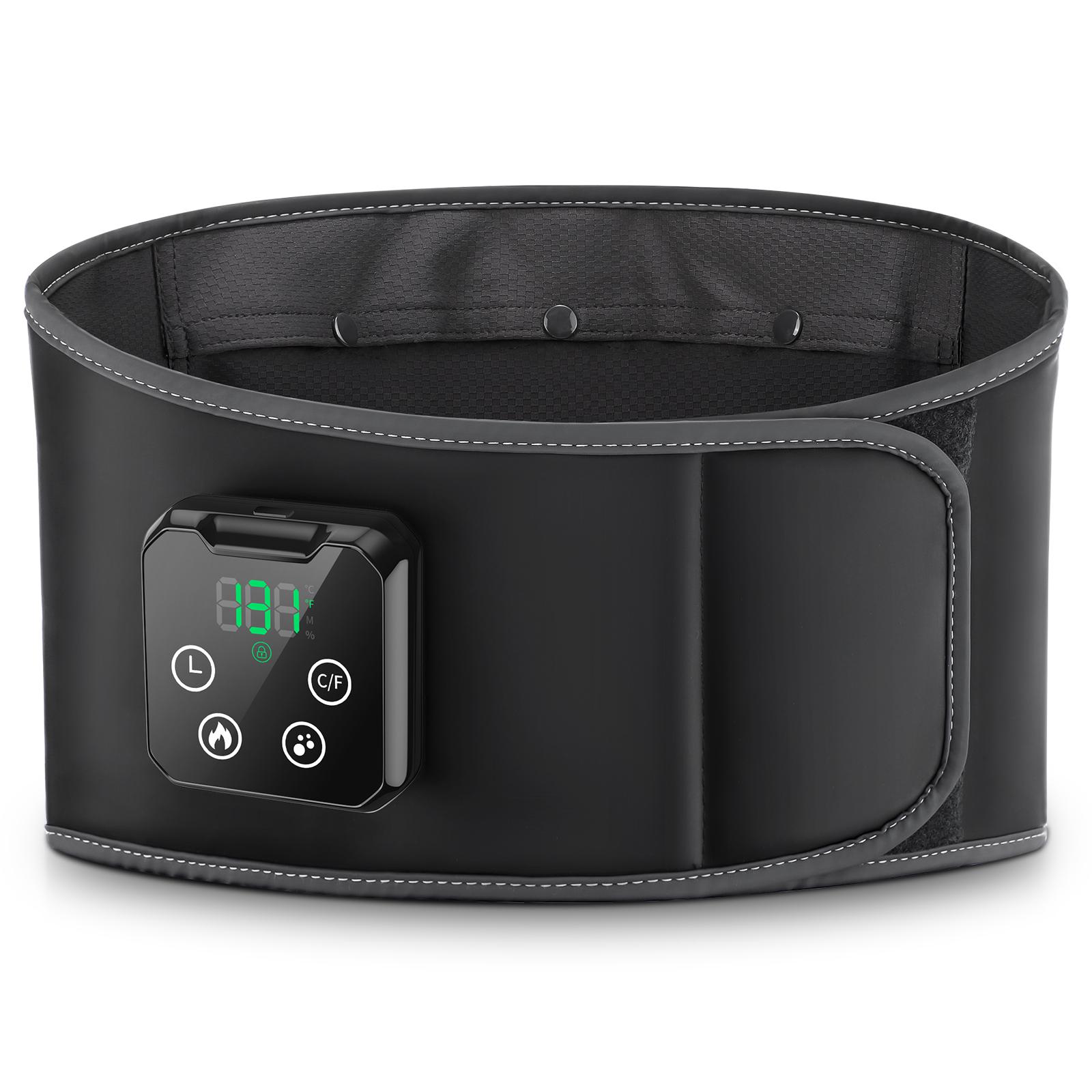 

Новое обновление Горячий и холодный компресс Массажер для талии Воздушная компрессия Пояс для массажа талии Электрический пояс с подогревом 3 уровня регулировки чёрный