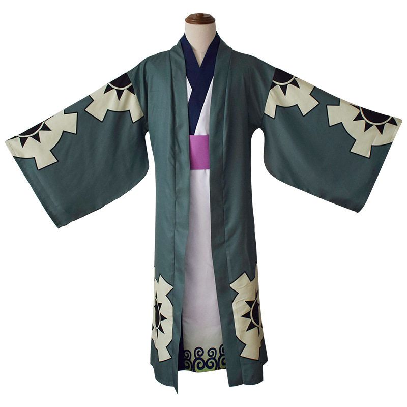 

Jia Rong Anime One Piece Wano Country Zoro Tenro Yukata Kimono Japanese Style Cosplay Costume Men s Complete Set M