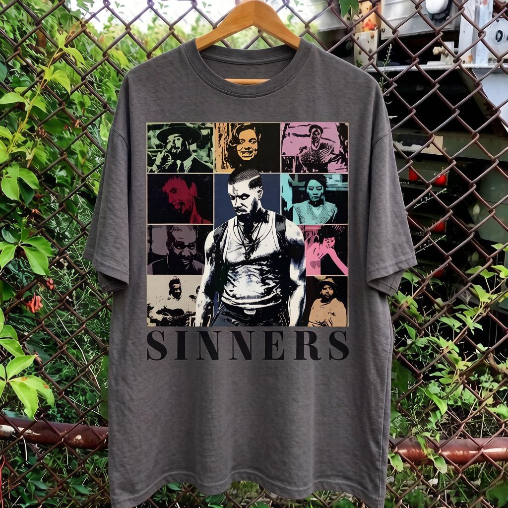 The Movie Sinners Retro Tshirt Unisexs Tshirt Summer Suitable for Both Unisex and Women Y2K Casual Fashion Tshirt Drip Clothing