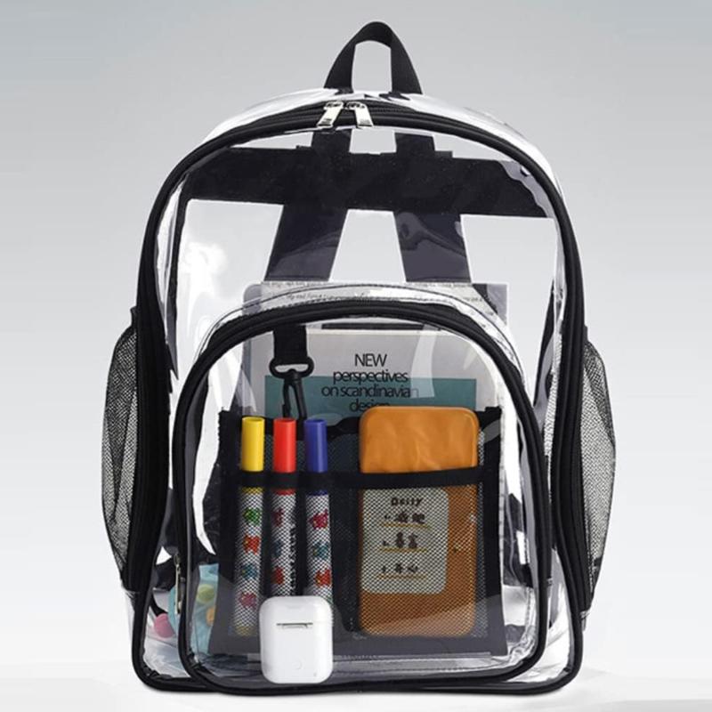 Transparent Backpack Waterproof PVC Storage Bag Large Capacity Student Backpack