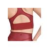 adidas Einfarbig Glänzend Markenlogo Buchstabenprint Sportweste Damen Tops Christ-Rot HI1940