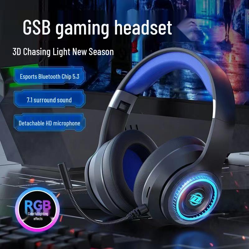Hot-Selling Luminous Wireless Bluetooth Gaming Headphones with Microphone