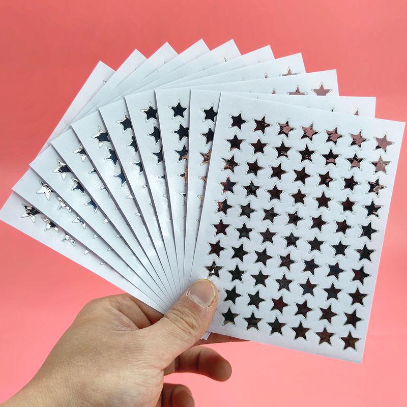 Golden Star and Flower Reward Stickers for Children - Ideal for Kindergarten Praise