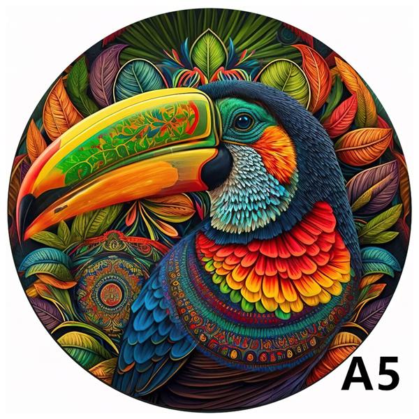 Non-Toxic Wolf A3 A4 A5 Wooden Puzzle For Adults Children Wood Diy Crafts Animal Shaped Holiday Gift Wooden Jigsaw Home Decor