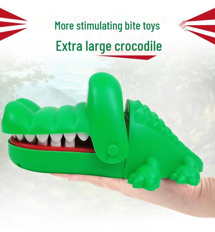 Free Shipping: Biting Crocodile Prank Game - Sound & Light Dinosaur Toy for Kids