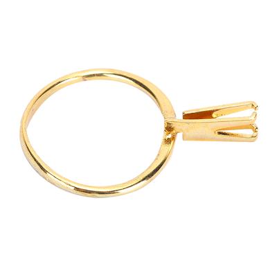 Porta diamanti professionale Artiglio a molla per pietre preziose Anello Accessorio espositore per gioielli Giallo(Lungo)