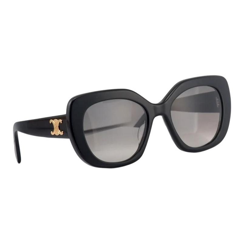 Celine Triomphe 06 Lunettes de soleil carrées Lunettes de soleil pour femme Noir CL40216 U-01F