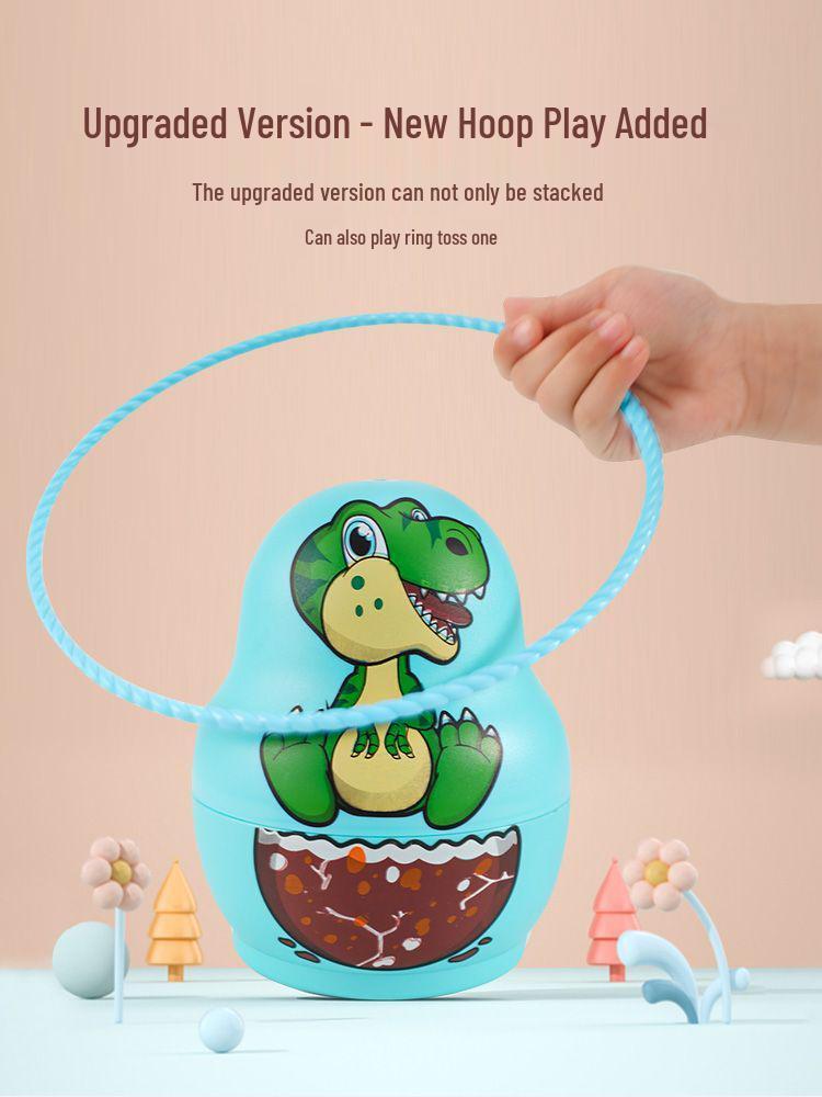 Rainbow Stacking Nesting Dolls for Toddlers | Educational Baby Toy Rings | Gift for Ages 1-2