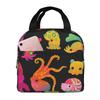 Cephalopod Insulated Lunch Bag for Women Office Cooler Thermal Food Box Tote Leakproof Lunch Boxes Container