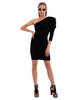 GREEDILOUS Asymmetrical Puff Sleeve Dress