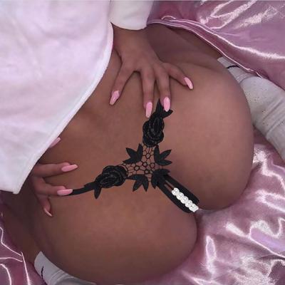 Dámské sexy krajková tanga dáma sexy duté kalhotky krajka v rozkroku průhledné kalhotky G String