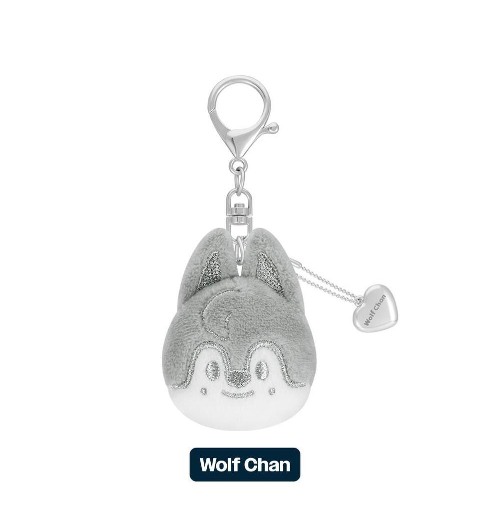 (SKZOO FACE KEYRING SILVER Ver.) Stray Kids [celebrATE] MD