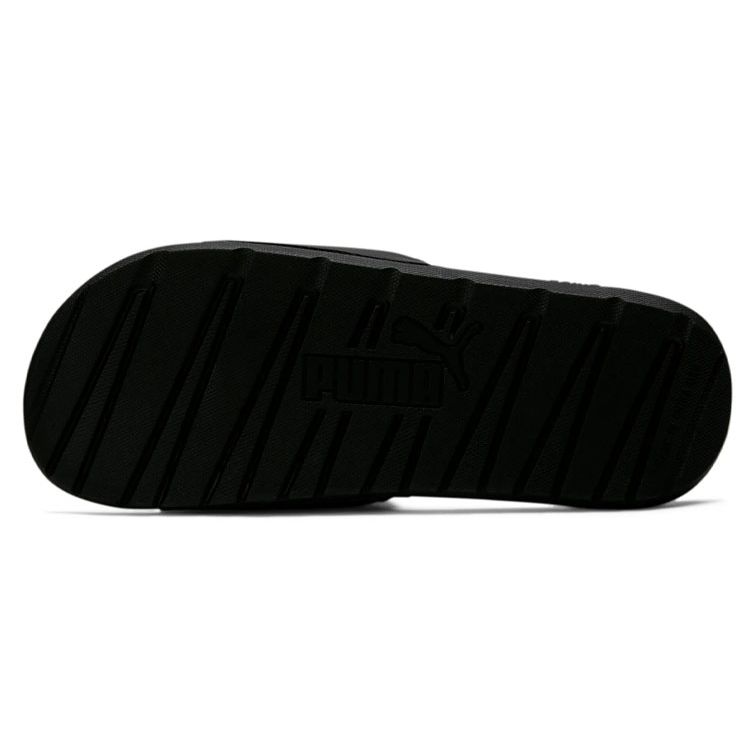Puma Cool Cat Series Thick Sole Comfortable Versatile Slide Sandals Men Footwear Black Silver 371048-01