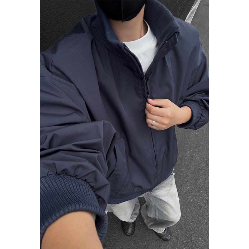 Giacca Bomber da Uomo Vestibilità Larga Corta Streetwear