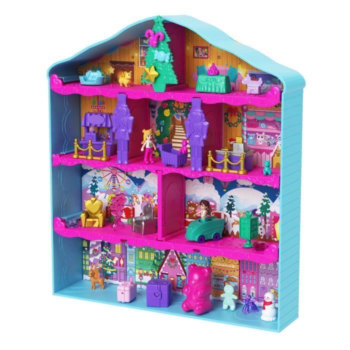 Polly Pocket-Adventskalender-Spielset mit Haus und Möbeln hwp33