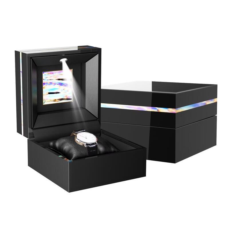 

Hondon Square Flip-Lid Watch Jewelry Storage Box
