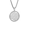 Fashionable Retro Hollow Pattern Round Brand Necklace