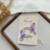 2pcs/set with Bow Design Bow Hair Clips Pearl Side Part Bangs Hairpins New BB Snap Clips  for Girls