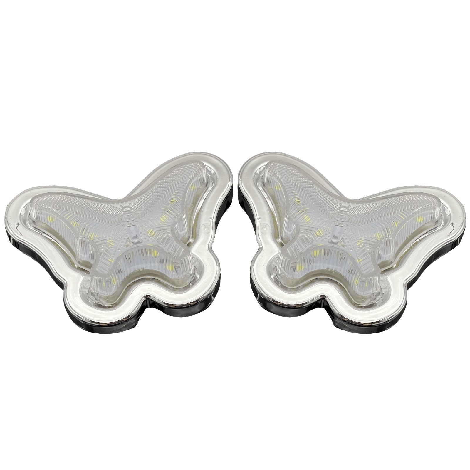 

LISPHOS светодиодный габаритный фонарь для грузовика, бабочка, боковой габаритный фонарь, декоративный грузовик, легкие грузовики, индивидуальные детали, детали габаритных огней 12 В 24 В (2 Фонаря Белый)