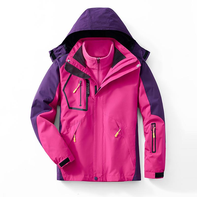 

Outdoor Jacket, Three-in-one Jacket, Women s Jacket, Mountaineering Suit 5XL