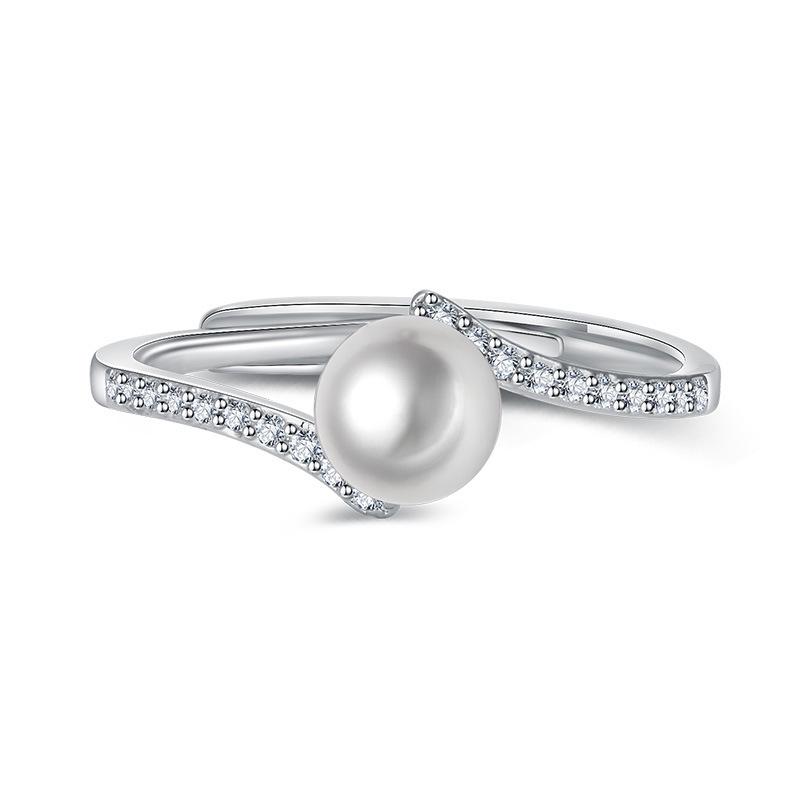 2022 Korean Fashion Women's Diamond Flash Open Ring - Stylish Hollow Design