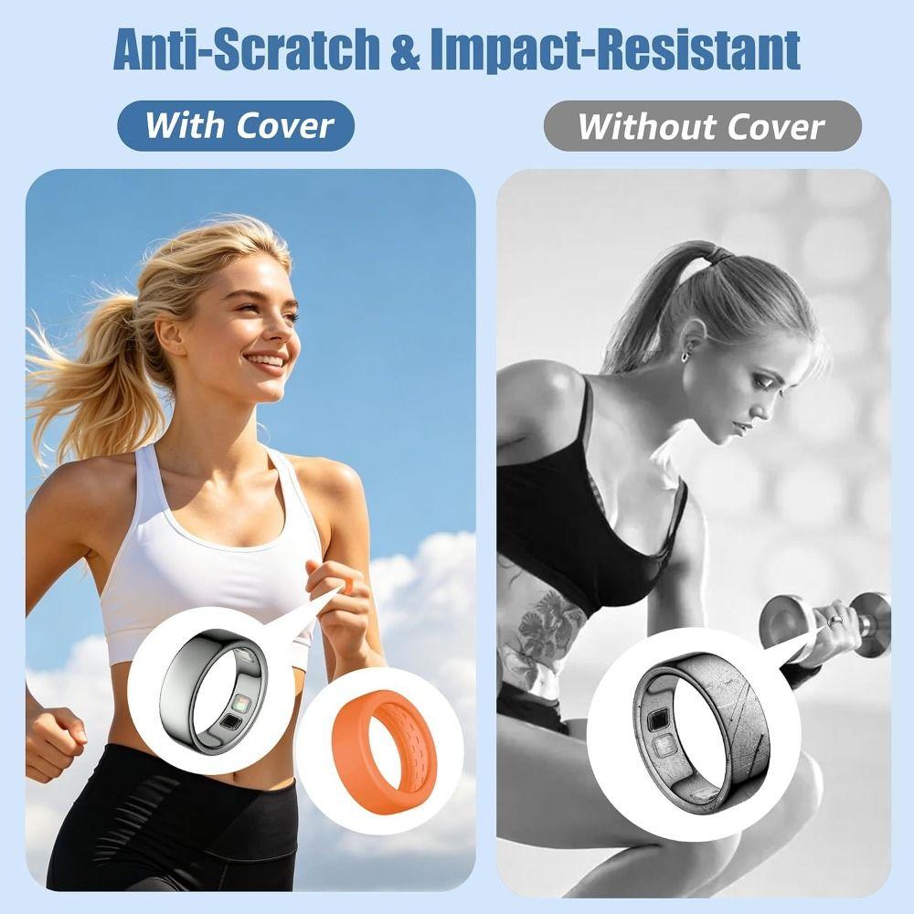Silicone Smart Ring Cover Elastic Ring Protector for Oura Ring 5 Smart Ring Accessories