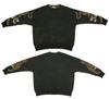 A MADE Wool Mohair Intarsia Oversized Knit (Khaki Brown)