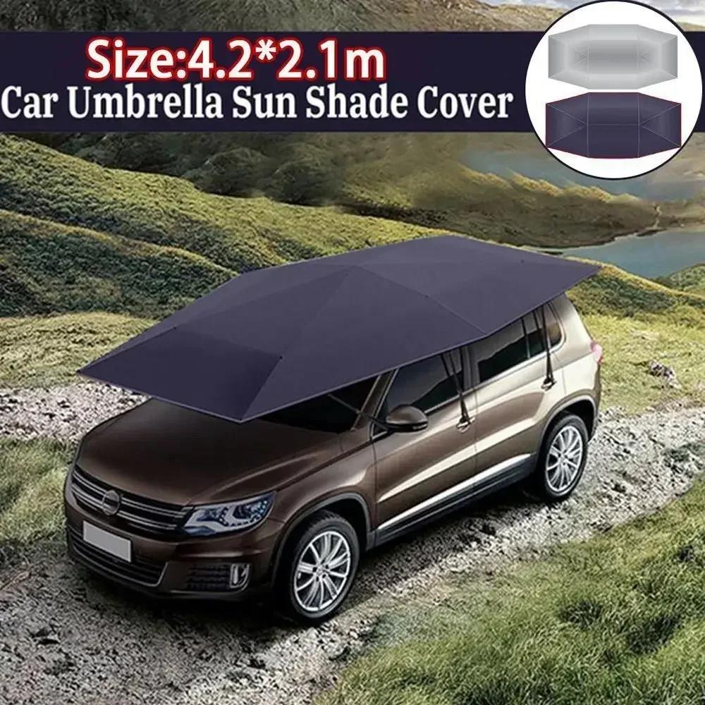Car sunshade, roof sunshade, outdoor parking shed, folding rainproof and rain proof small car SUV umbrella style car tent