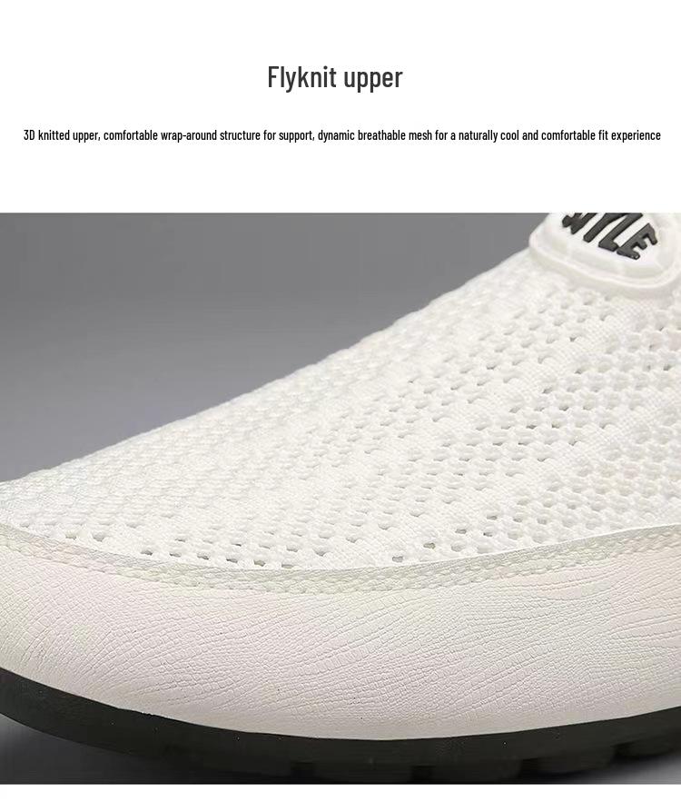 Lichte Heren Flyknit Mesh Sports & Kantoor Casual Schoenen