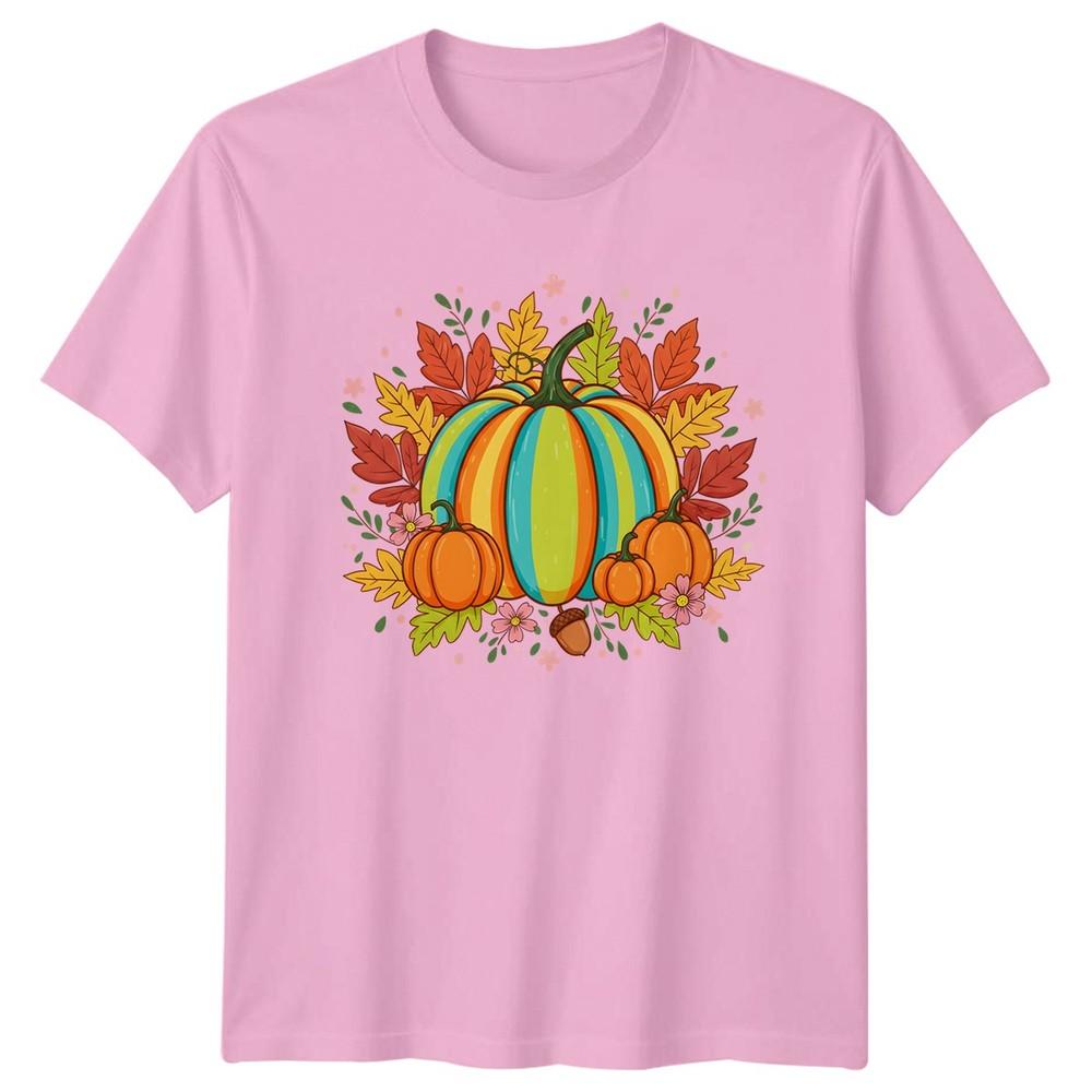 Autumn Pumpkins Fall Harvest Unisexs TShirt Unisexs Tee Graphic Seasonal Tee