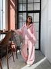 Autumn and winter new European and American style loose hooded zipper sweater set two-piece casual sweatpants women's solid color