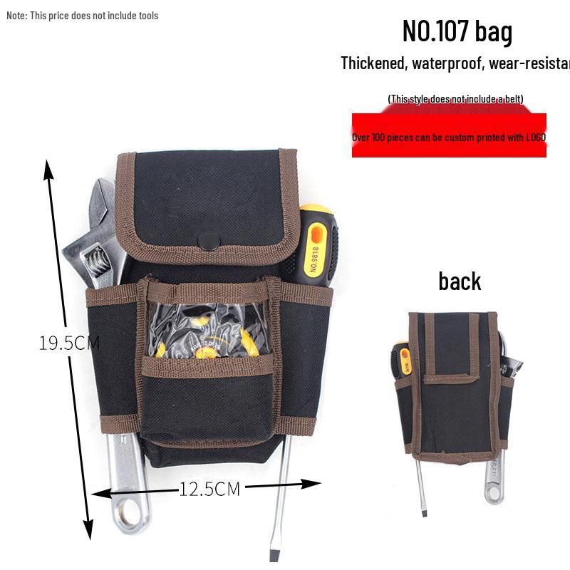 Electrician Waist Tool Bag: Multifunctional Canvas Pouch for Repair & Decoration Work