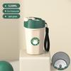 High-Value Portable Straw Cup with Lanyard, 304 Stainless Steel, Ideal for Cola and Coffee, Great Gift